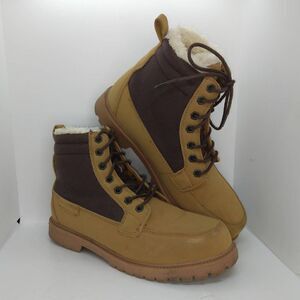 Sean John Kingswood 2 Mens Pre-owned Tan & Brown Suede Winter Boots - sz. 10